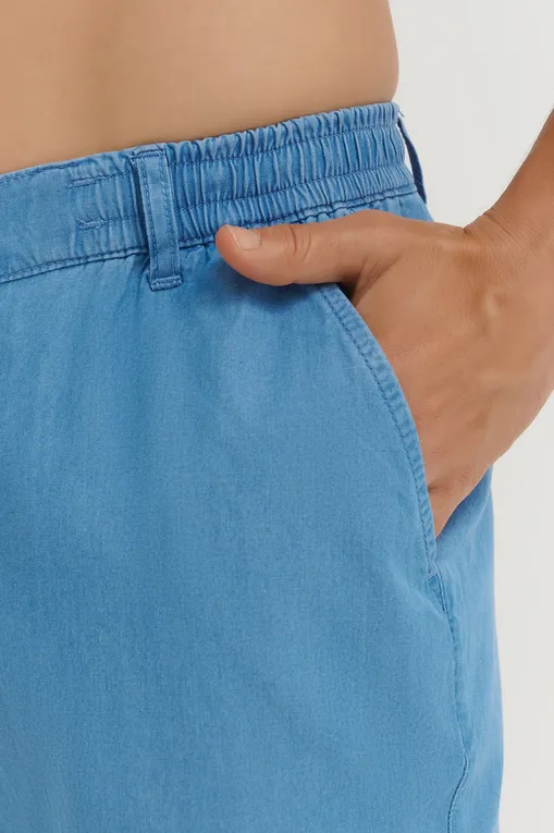 Брюки Mc2 Saint Barth CALAIS_CO CHAMBRAY DENIM DARK