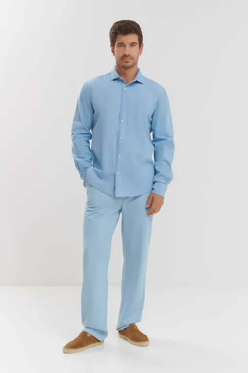 Брюки Mc2 Saint Barth CALAIS_CO CHAMBRAY DENIM LIGHT