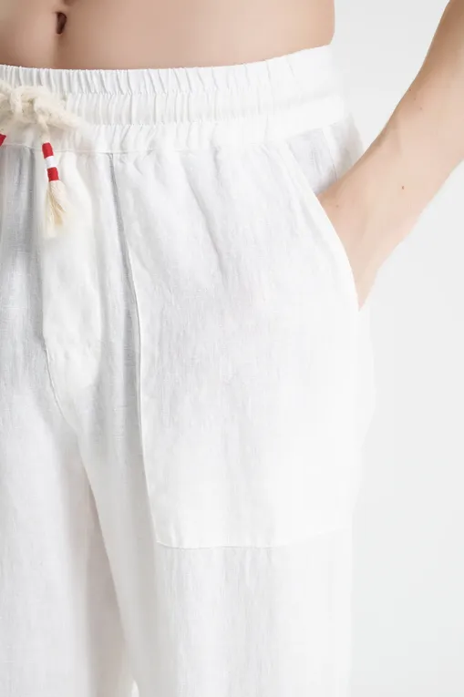 Брюки Mc2 Saint Barth CALAIS LINEN 01 WHITE (01896H)