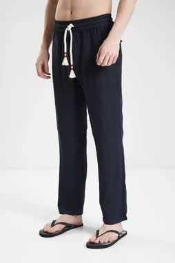 Mc2 Saint Barth CALAIS LINEN 61H BLUE NAVY