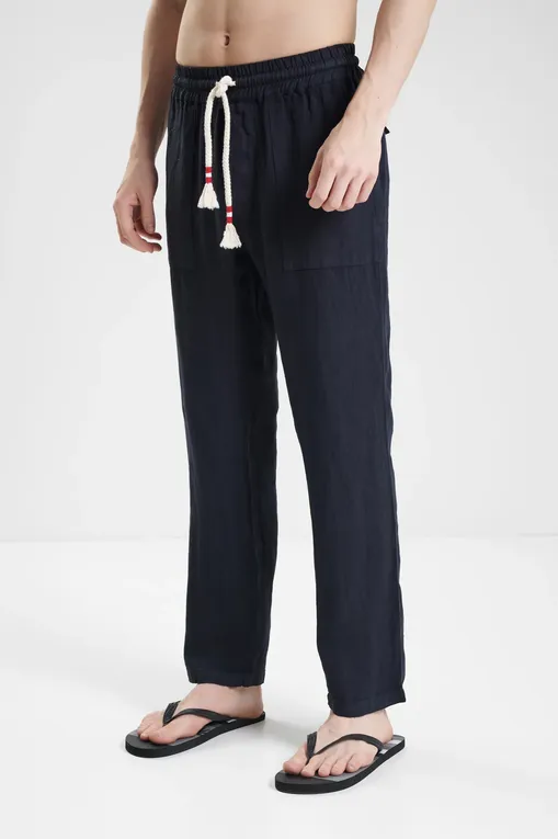 Брюки Mc2 Saint Barth CALAIS LINEN 61H BLUE NAVY