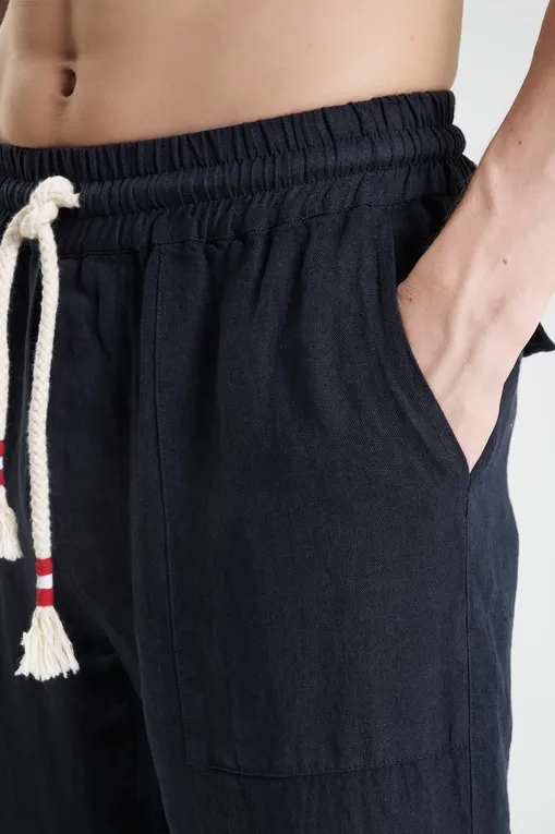 Брюки Mc2 Saint Barth CALAIS LINEN 61H BLUE NAVY