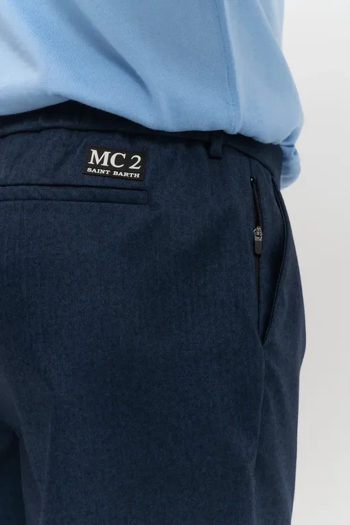 Брюки Mc2 Saint Barth FUJI FLANNEL 61 BLUE NAVY