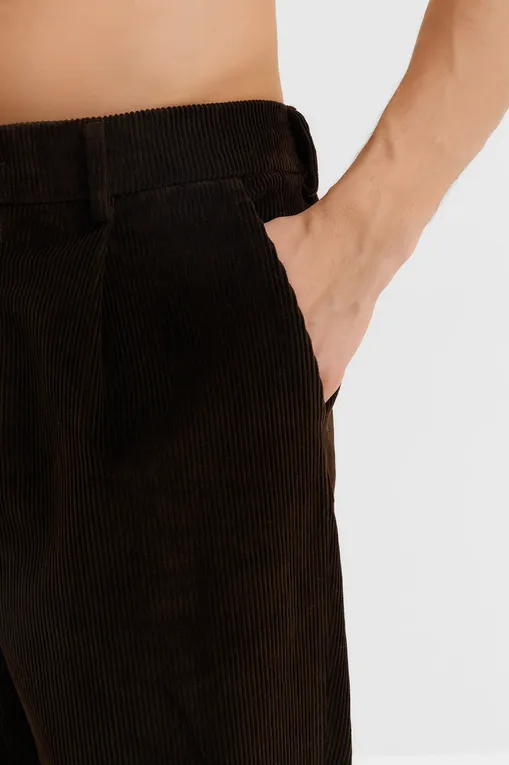 Брюки Mc2 Saint Barth FUJIPOCKETCORDUROY 18H DARK BROWN