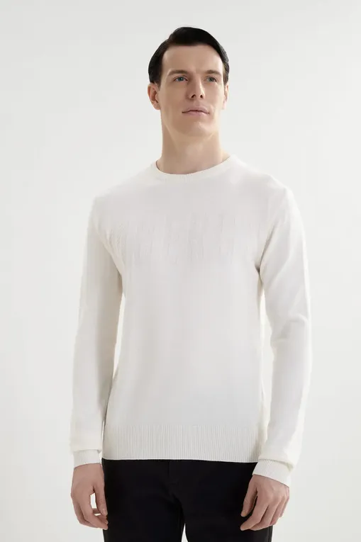 Джемперы Bikkembergs BMM1155 1001 OFF WHITE