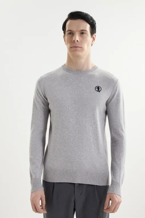Джемперы Bikkembergs BMM1259 3000 GREY MELANGE MID/LIGH