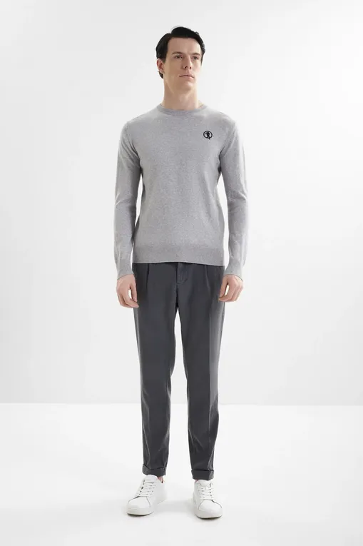 Джемперы Bikkembergs BMM1259 3000 GREY MELANGE MID/LIGH