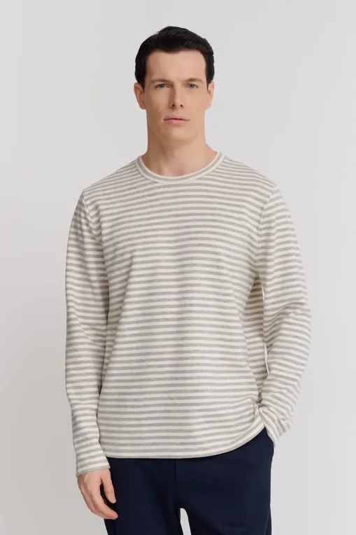 Джемперы BLUEMINT HUGO 1017 ECRU STRIPEY