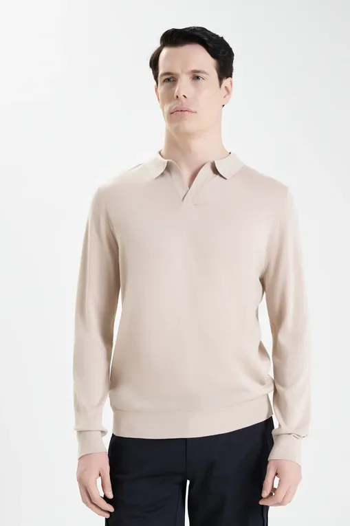 Джемперы Mc2 Saint Barth COVENTLIGHT MERINO 11 BEIGE