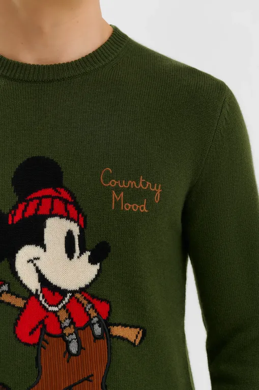 Джемперы Mc2 Saint Barth HERONLIGHT MICKEY WOOD 52 PATCH