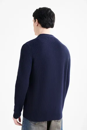 Mc2 Saint Barth HERRISONRIBWOOL 62 NIGHT BLUE