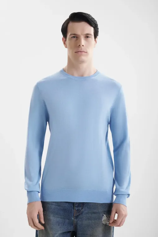 Джемперы Mc2 Saint Barth REGENTMERINO 31 LIGHT BLUE (00023I)