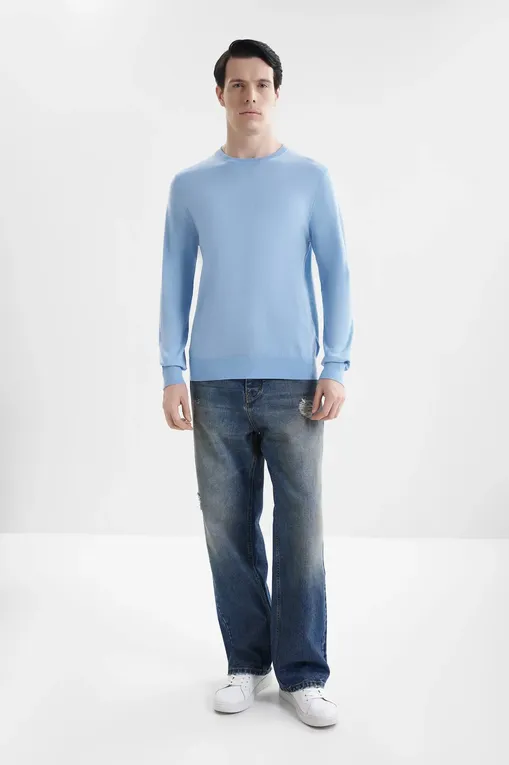 Джемперы Mc2 Saint Barth REGENTMERINO 31 LIGHT BLUE (00023I)