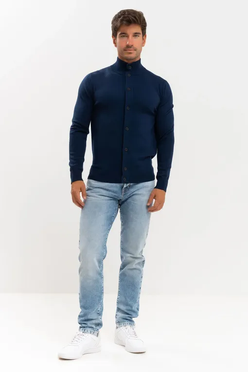 Джемперы Mc2 Saint Barth SAVILELIGHT MERINO 61 BLUE NAVY