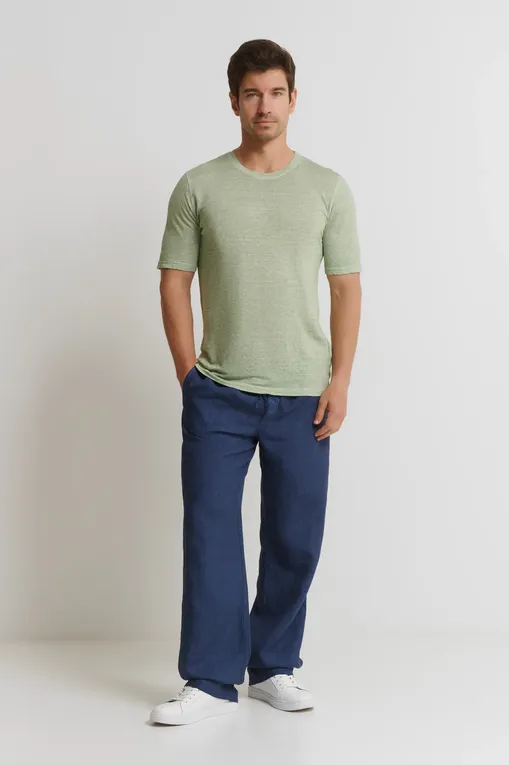 Футболки 120% Lino 32ALIM7186-000E908-S-00 S00030 PISTACHE SOFT FADE