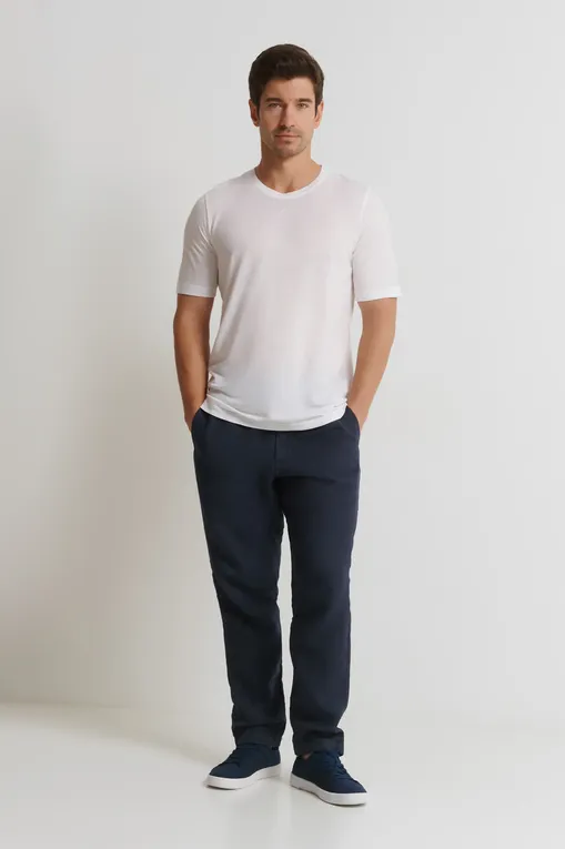 Футболки 120% Lino 32ALIM7186-000G308-S-01 S0050R WHITE SOLID