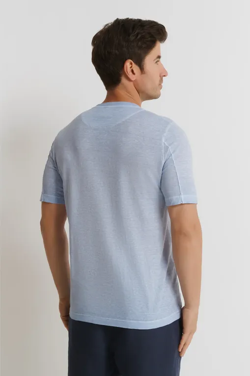Футболки 120% Lino 32ALIM7186-000G308-S-01 S00205 SEA SOFT FADE