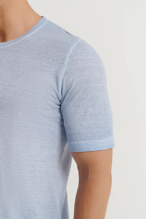 Футболки 120% Lino 32ALIM7186-000G308-S-01 S00205 SEA SOFT FADE