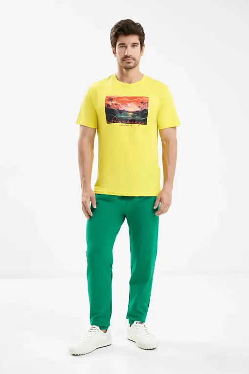 Футболки Bikkembergs BKK25MTS05 Yellow