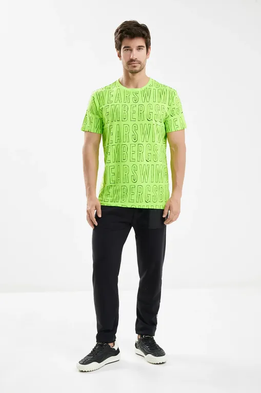Футболки Bikkembergs BKK25MTS06 Green (FLUO)