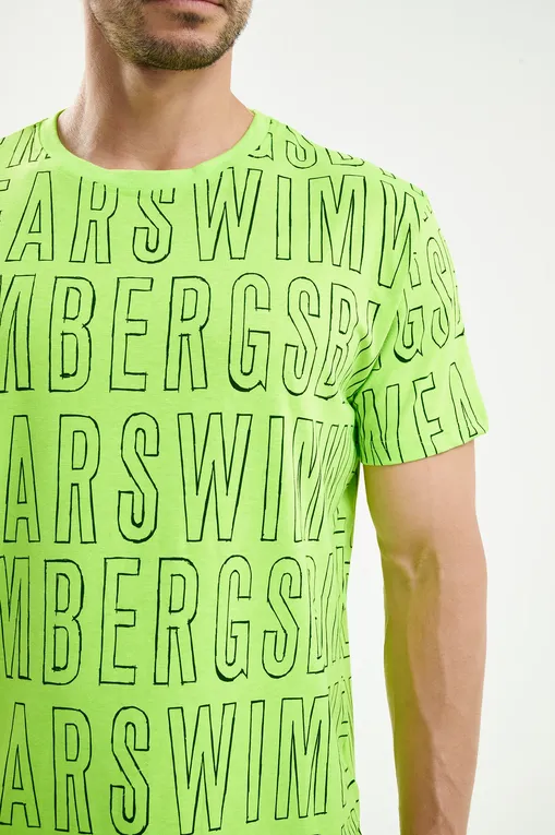 Футболки Bikkembergs BKK25MTS06 Green (FLUO)