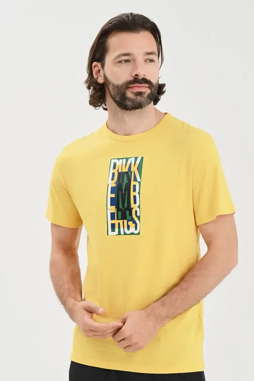 Футболки Bikkembergs BKK2MTS04 Yellow