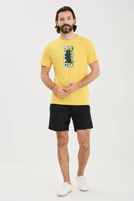 Футболки Bikkembergs BKK2MTS04 Yellow