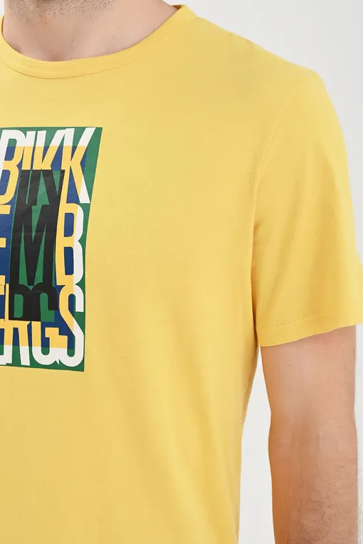 Футболки Bikkembergs BKK2MTS04 Yellow