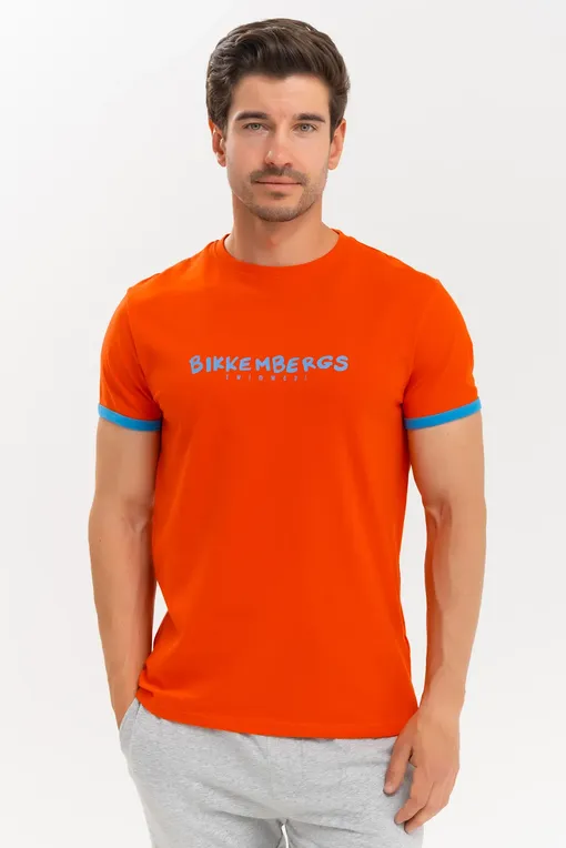 Футболки Bikkembergs BKK3MTS01 Orange.com