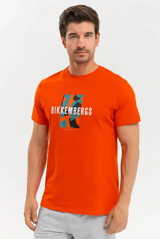 Футболки Bikkembergs BKK3MTS03 Orange.com