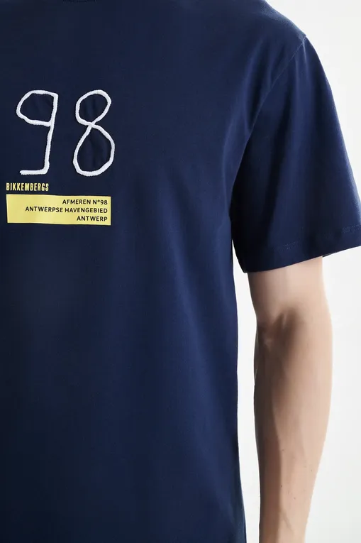 Футболки Bikkembergs BMT1220 7010 BLACK IRIS (BLUE NAVY)