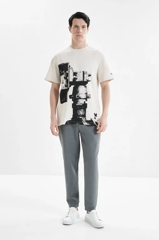 Футболки Bikkembergs BMT1221 3009 SILVER BIRCH