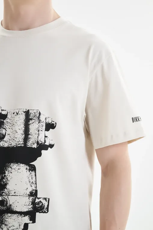 Футболки Bikkembergs BMT1221 3009 SILVER BIRCH