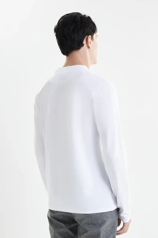 Лонгсливы Bikkembergs BMT1229 1000 WHITE