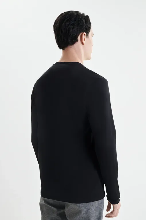 Лонгсливы Bikkembergs BMT1229 8000 BLACK