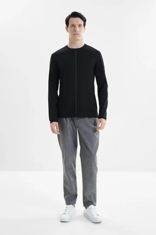 Лонгсливы Bikkembergs BMT1229 8000 BLACK