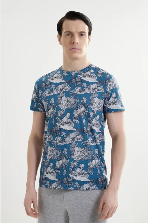 Футболки Derek Rose 3054-ROBI 017BLU