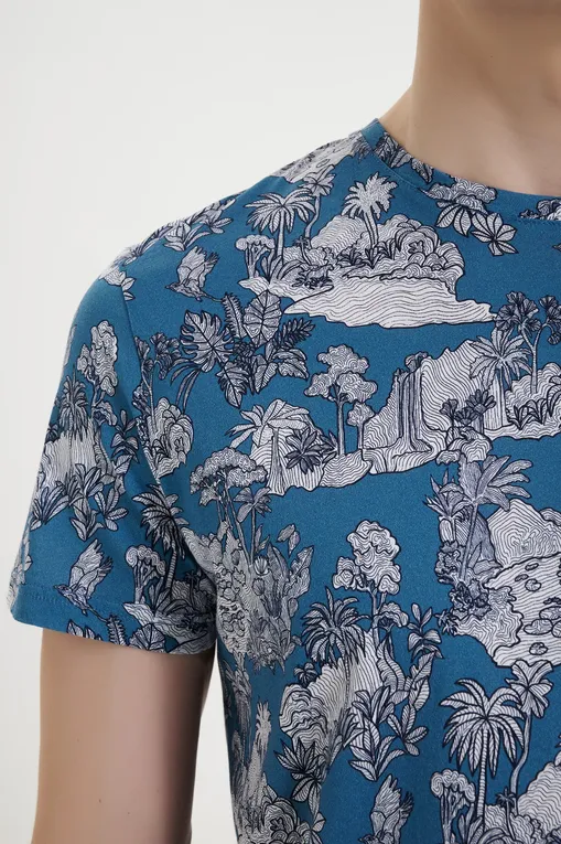 Футболки Derek Rose 3054-ROBI 017BLU