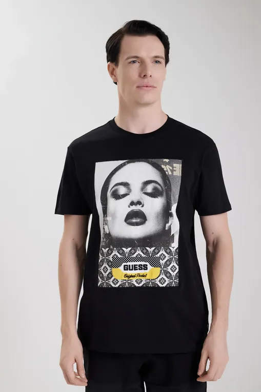 Футболки Guess M4YI90K9RM1 JBLK