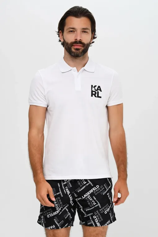 Футболки KARL LAGERFELD beachwear KL22MPL01 WHITE