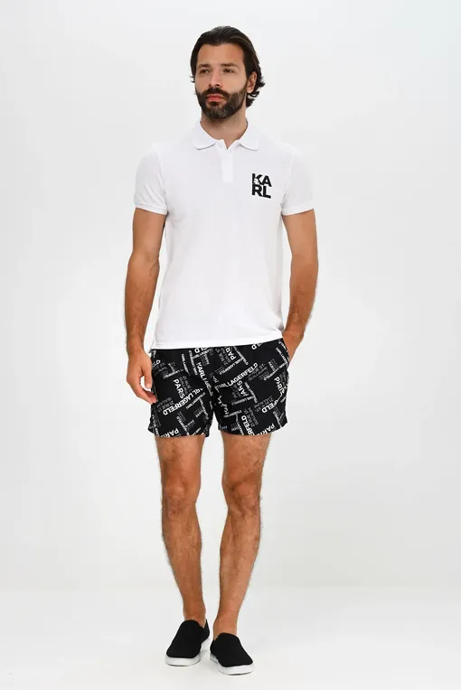 Футболки KARL LAGERFELD beachwear KL22MPL01 WHITE
