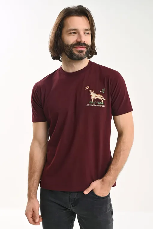 Футболки Mc2 Saint Barth ARNOTT SB COUNTRY DOG 46 EMB (00535E)