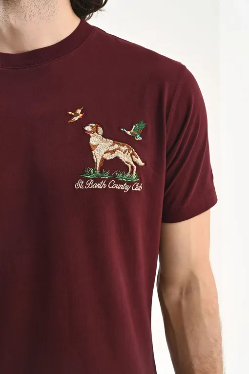 Футболки Mc2 Saint Barth ARNOTT SB COUNTRY DOG 46 EMB (00535E)