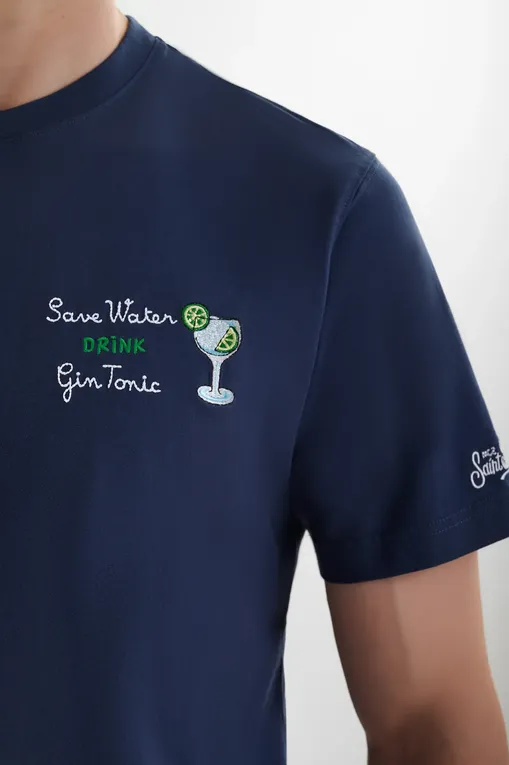 Футболки Mc2 Saint Barth ARNOTT DRINK GIN SAVE 61 EMB