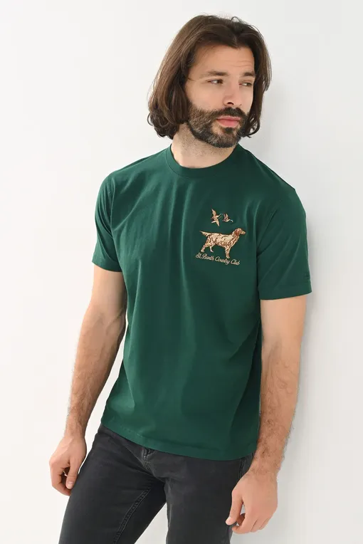 Футболки Mc2 Saint Barth ARNOTT SB HUNTING DOG 51 EMB (10471E)