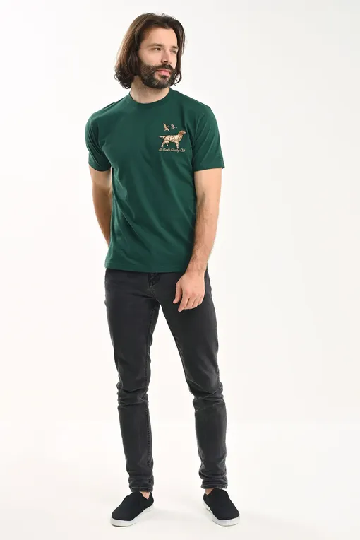 Футболки Mc2 Saint Barth ARNOTT SB HUNTING DOG 51 EMB (10471E)