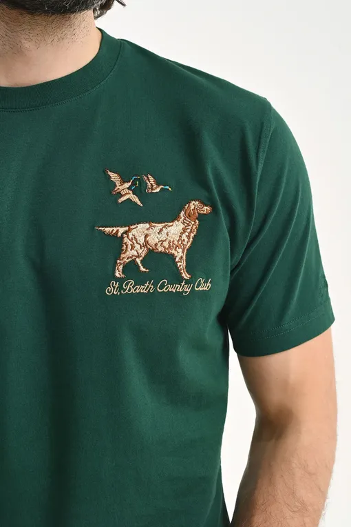 Футболки Mc2 Saint Barth ARNOTT SB HUNTING DOG 51 EMB (10471E)