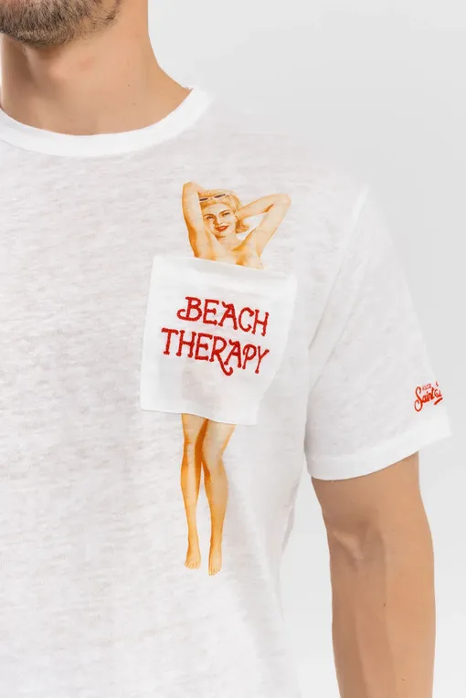 Футболки Mc2 Saint Barth ECSTASEA BEACH THERAPY 01N EMB