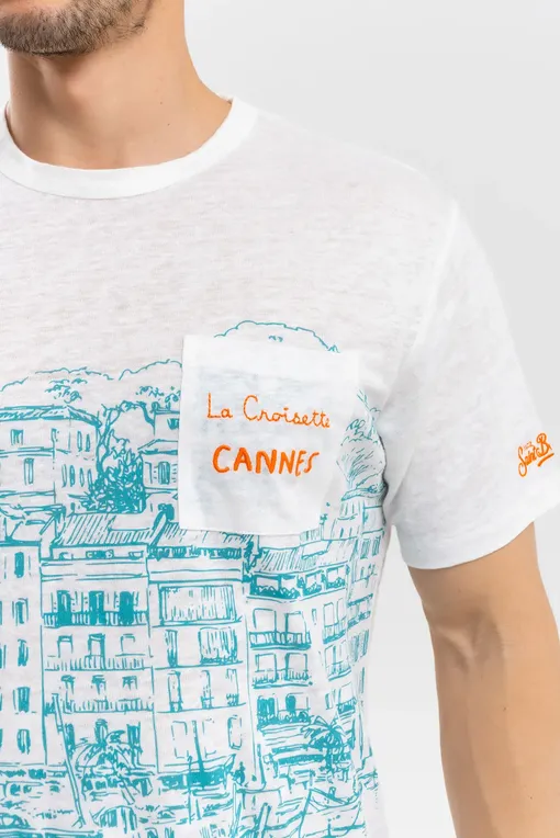 Футболки Mc2 Saint Barth ECSTASEA CANNES 01N EMB