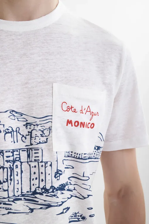 Футболки Mc2 Saint Barth ECSTASEA MONACO 01N EMB (02843H)